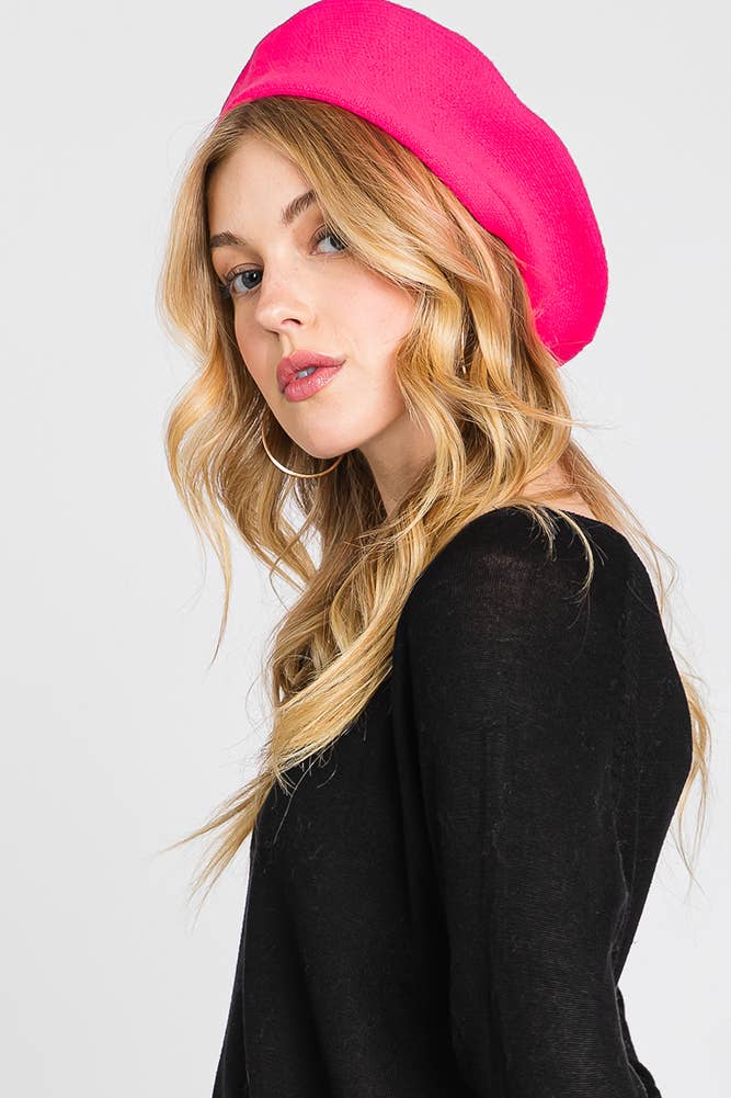 Hana – wholesale Beret – Women's – Stretchy Solid Color Beret41