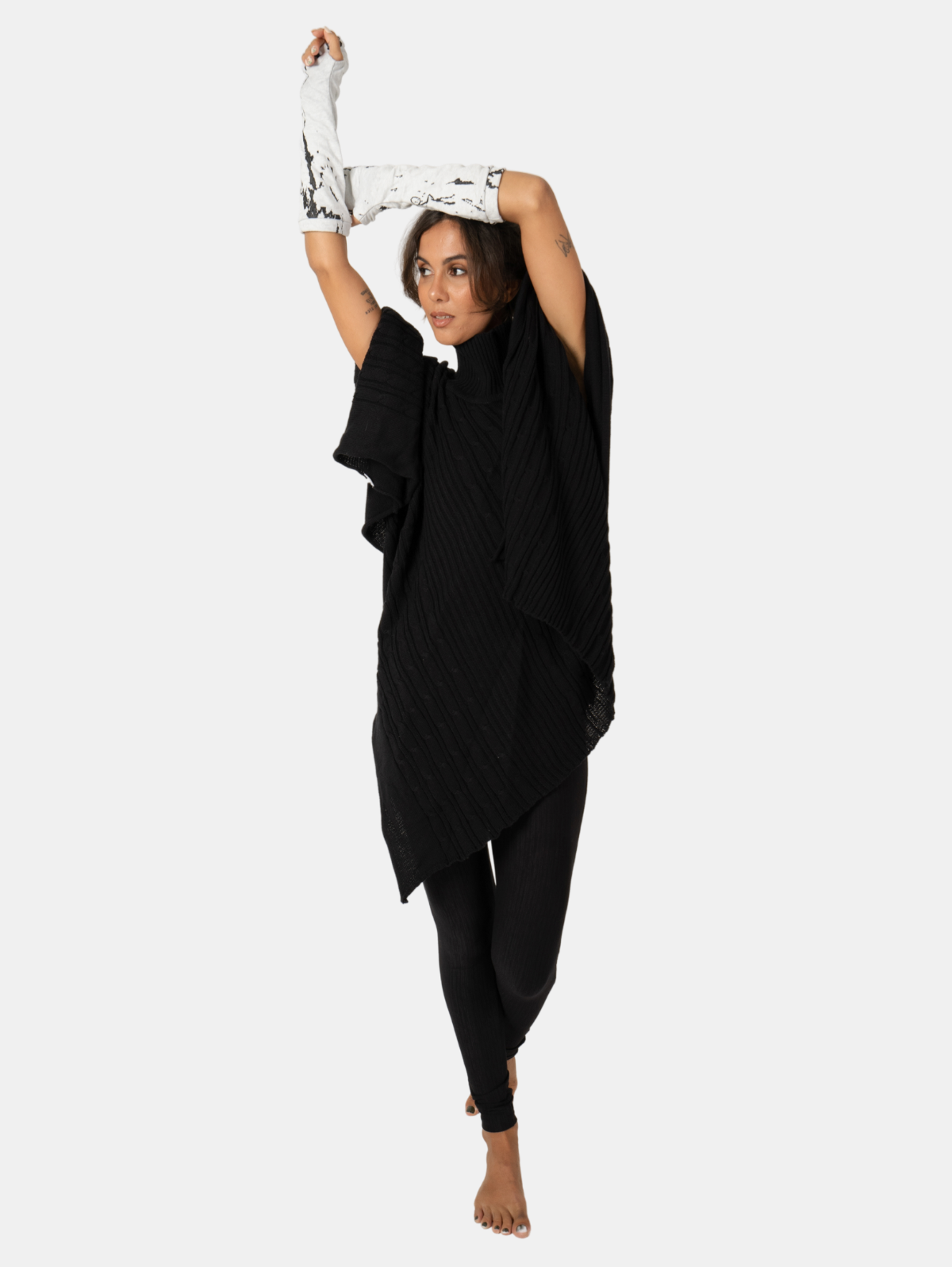 Hands To Hearts - Vente Gants – femme - Gants sans doigts en marbre tissé10