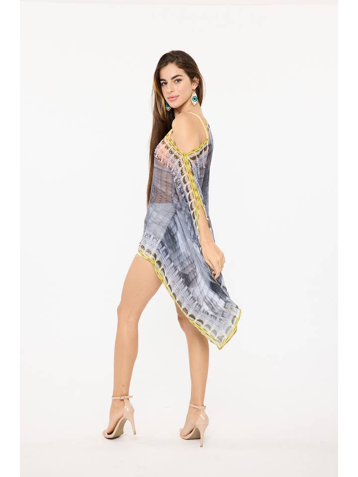 Ranee's – wholesale Blouse – Women’s – 379 Grey scarf top3