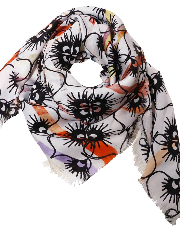 Quadrato in seta «Dried Floral» 90 x 90 cm per la vendita all'ingrosso da parte di EditionMichel