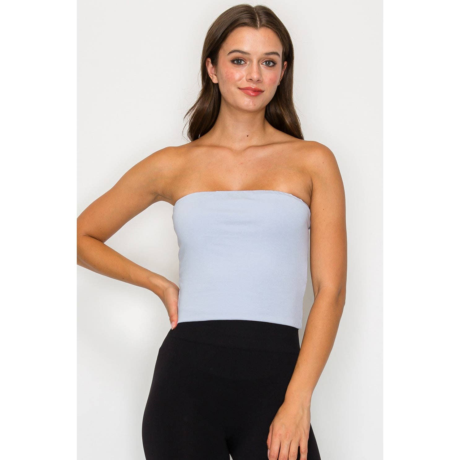 UP CLOTHING - Wholesale Tank Top - Women's - Double Layered Cropped Tube Top10
