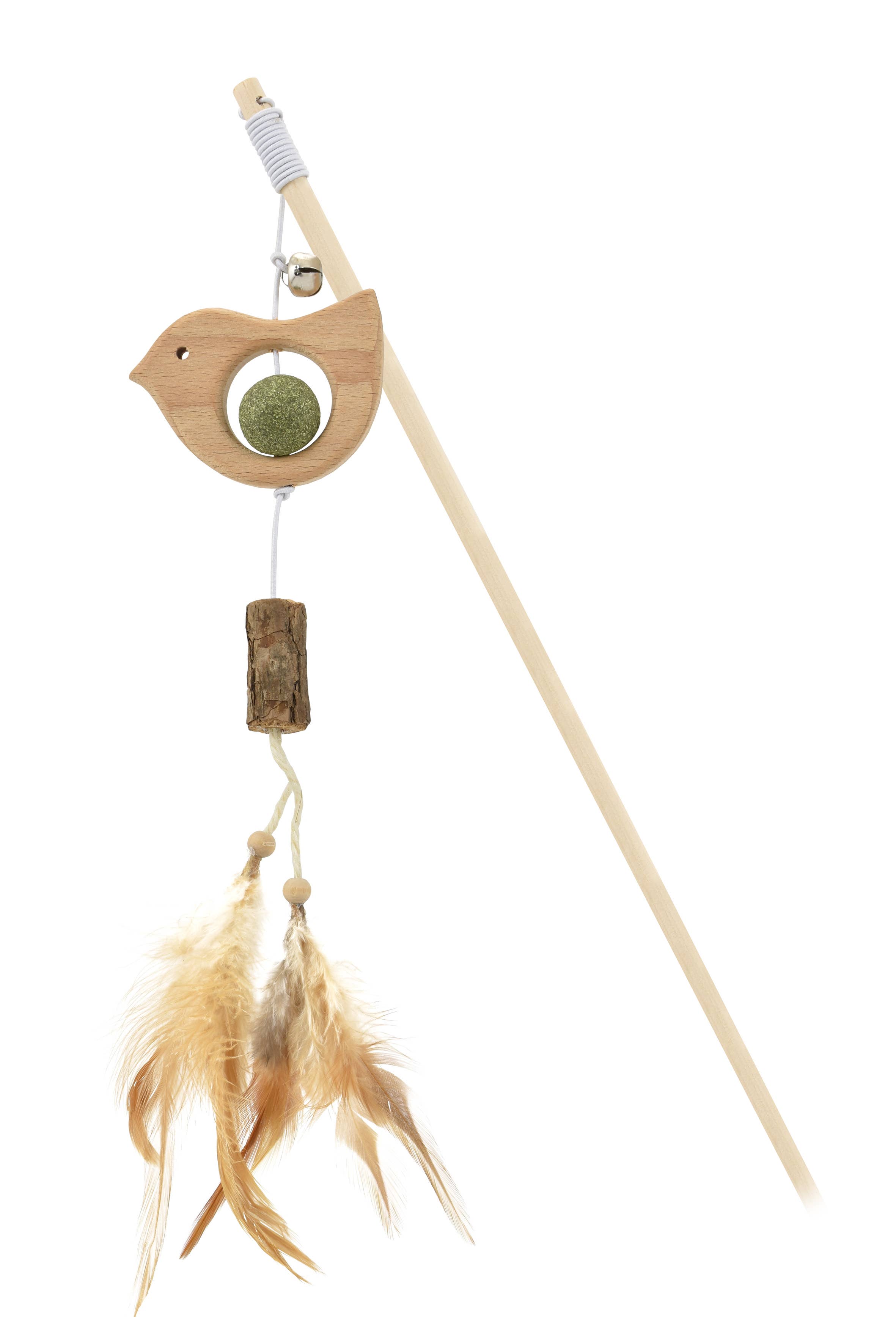 Nayeco - Wholesale Pet Toy - Cat - Wooden Animal Rod with Catnip and Feather for Cat3
