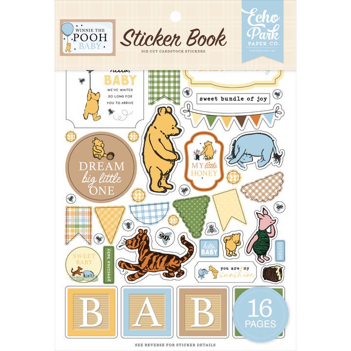 Winnie The Pooh Baby Sticker Book for wholesale by Echo Park Paper Co.