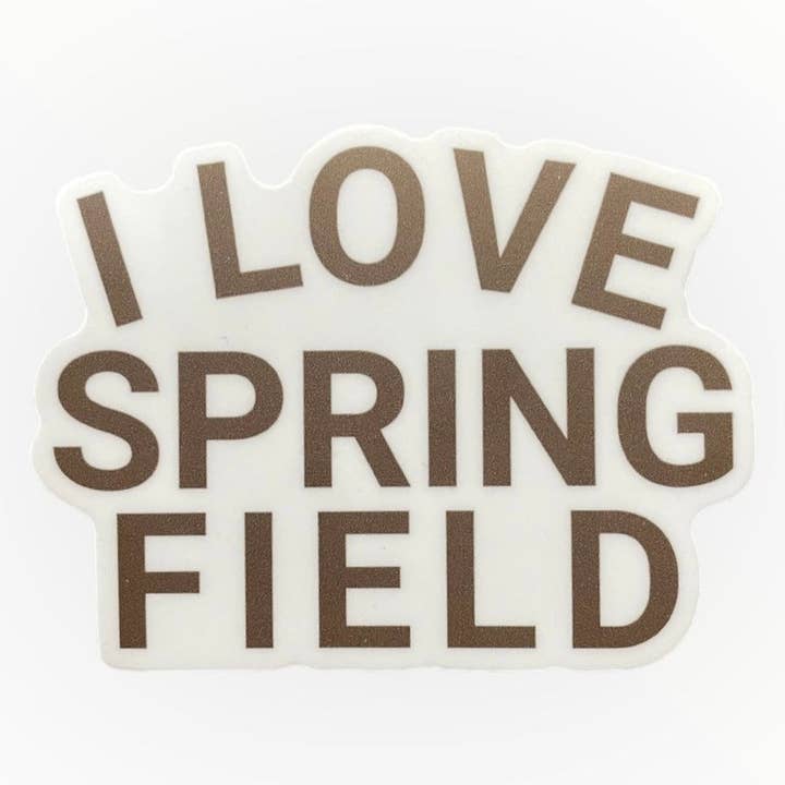 Jeg elsker Springfield klistermærke for engroshandel hos 5 Pound Apparel