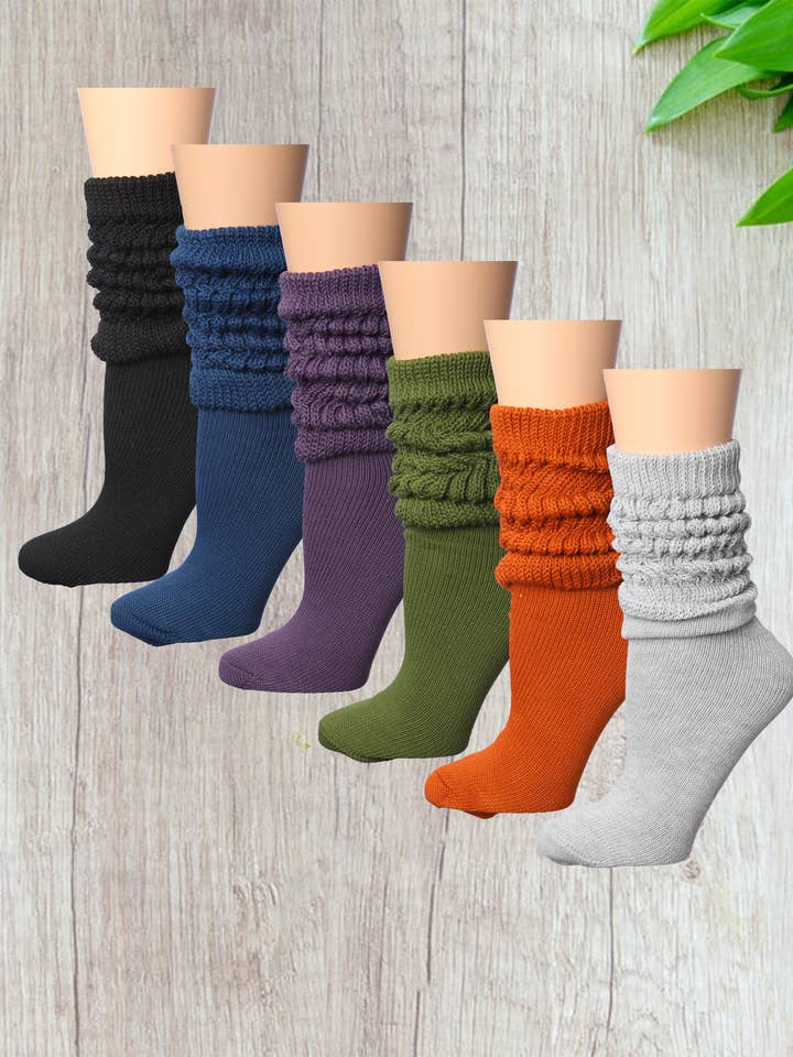 Isadora, Tipi toe, & James Fiallo - Wholesale Socks - Women's - Women's 1 Pack Tipi Toe Slouch Colored Crew Boot Sock