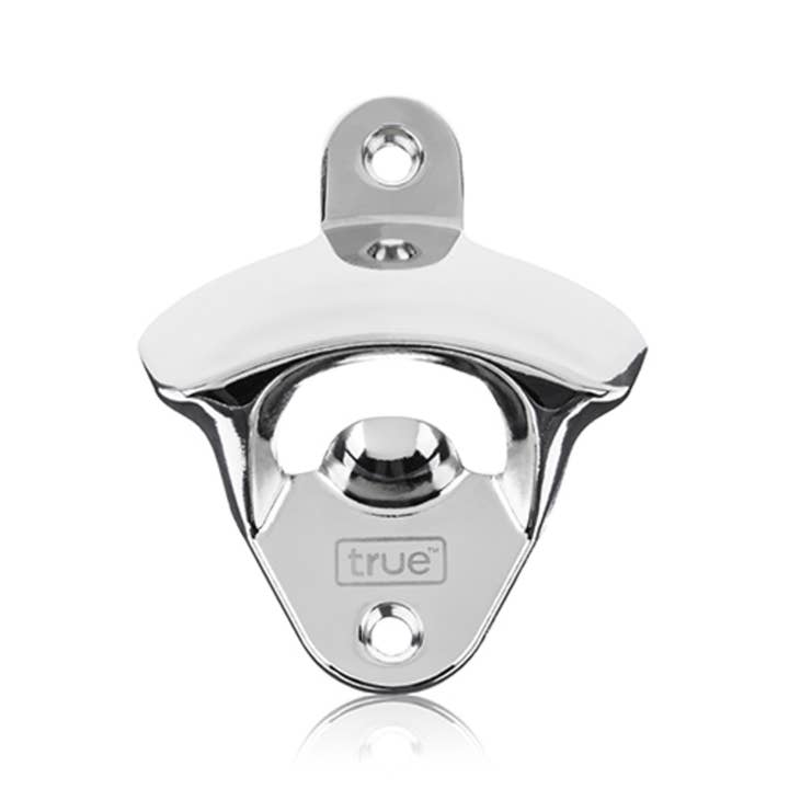 Popcap Polished Metal Wall Mounted Beer Bottle Opener for wholesale by TRUE
