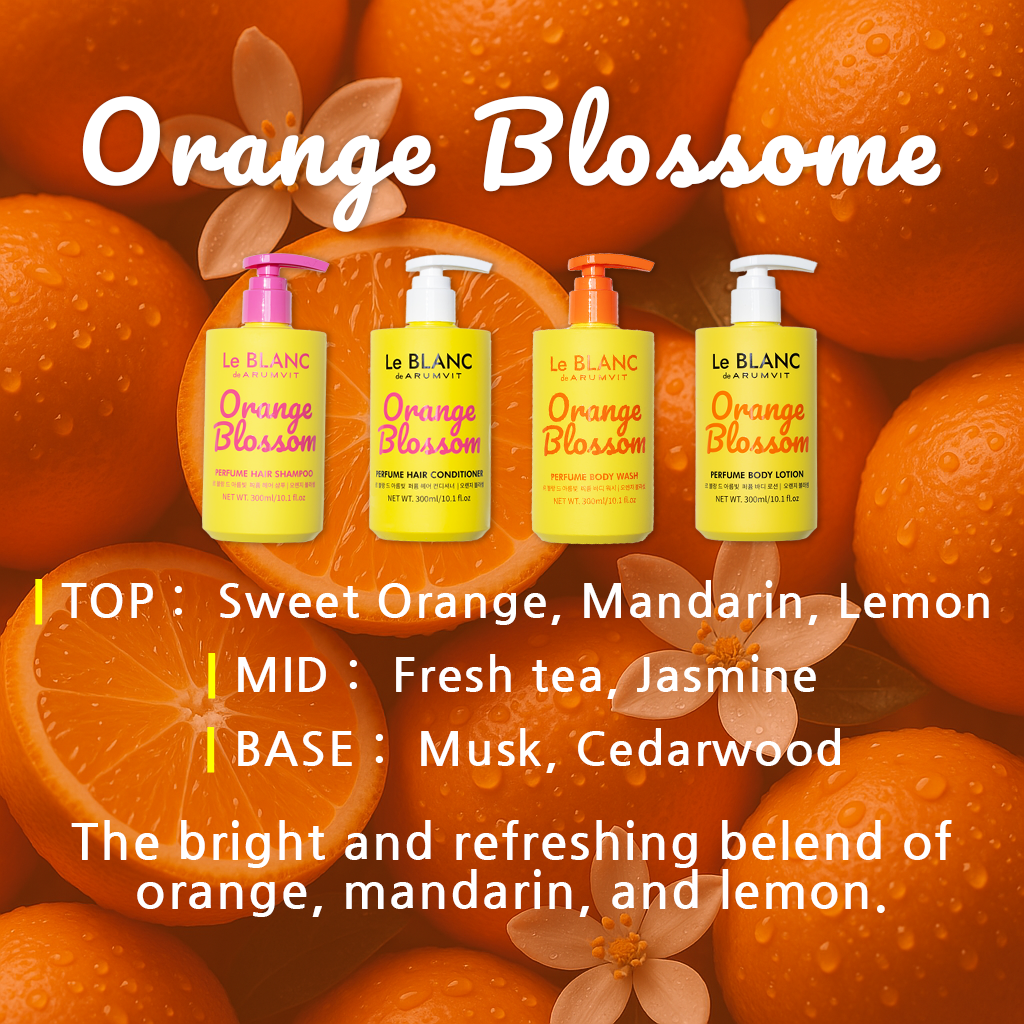 LADAMER, OSHINCHAE,MEDI-PEEL(MDP+) – Großhandel Körperpflegecreme/Bodylotion – Le BLANC – Orangenblüten-Haarshampoo 300 ml / 10,1 fl. oz.9