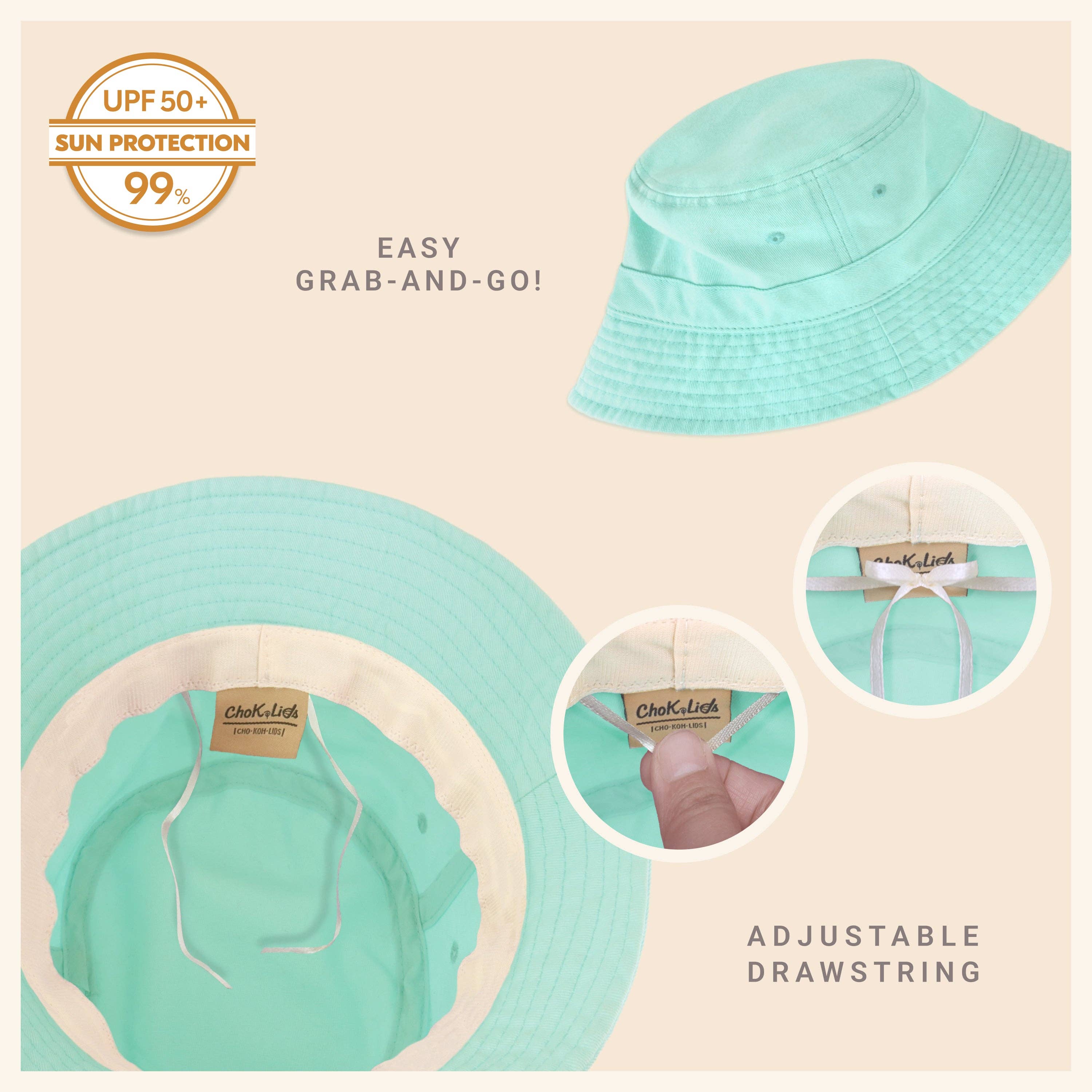 ChoKoLids – Engroshandel Bucket hat - Dame – CHOK.LIDS lærred spand hat13