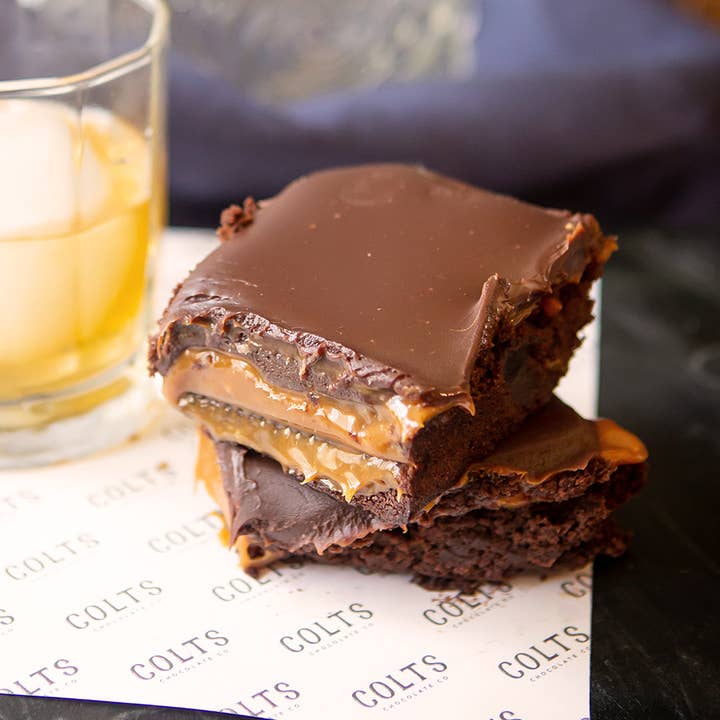 Colts Chocolates - Wholesale Brownie - Whiskey Caramel Brownie