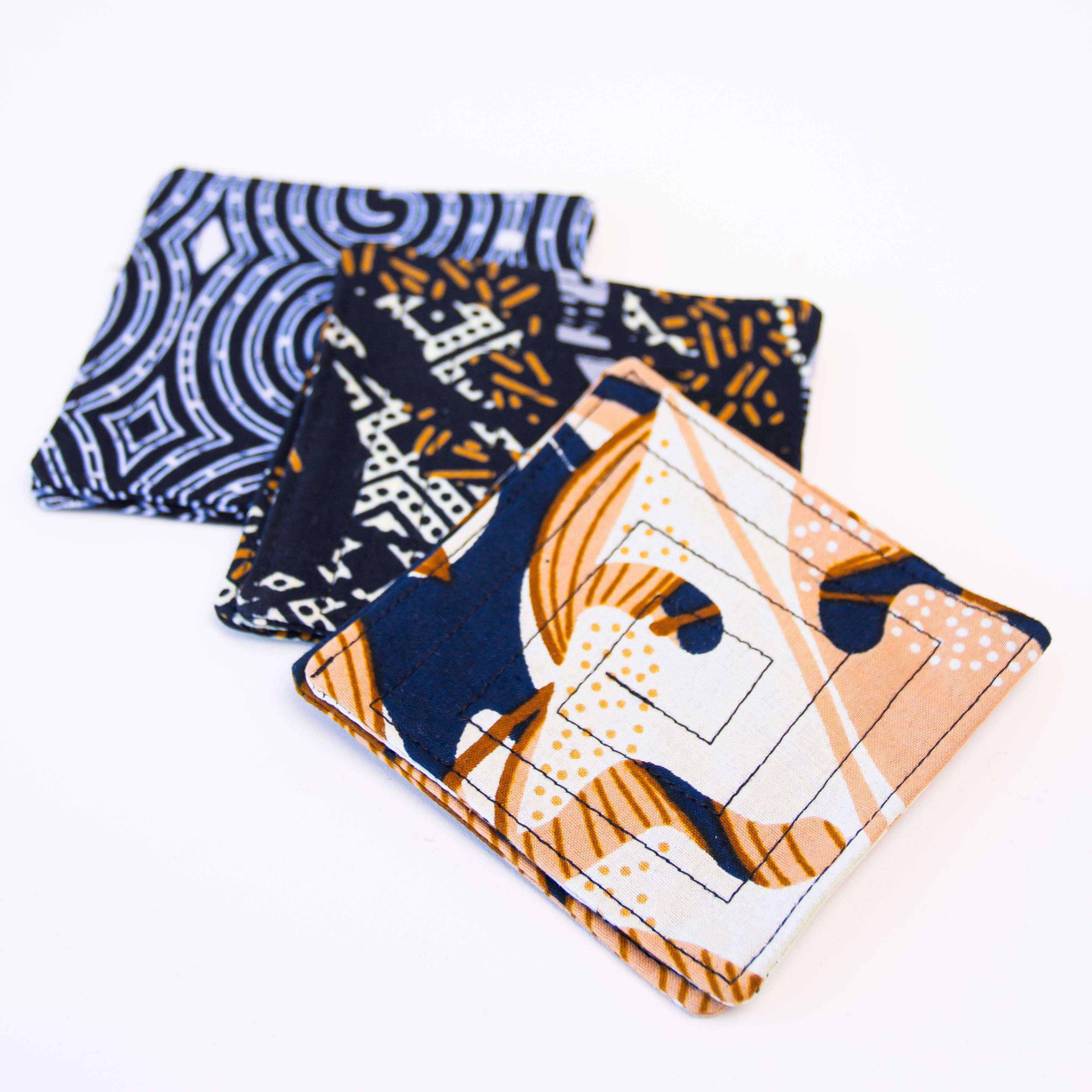 Amani ya Juu - Wholesale Coasters - Kitenge Square Coaster Set2