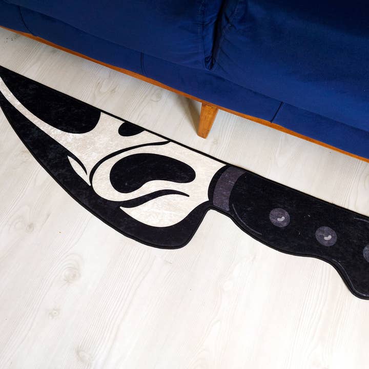 Ghost Face Knife Tæppe, Scream Køkken Tæppe for engroshandel hos Enico Rugs