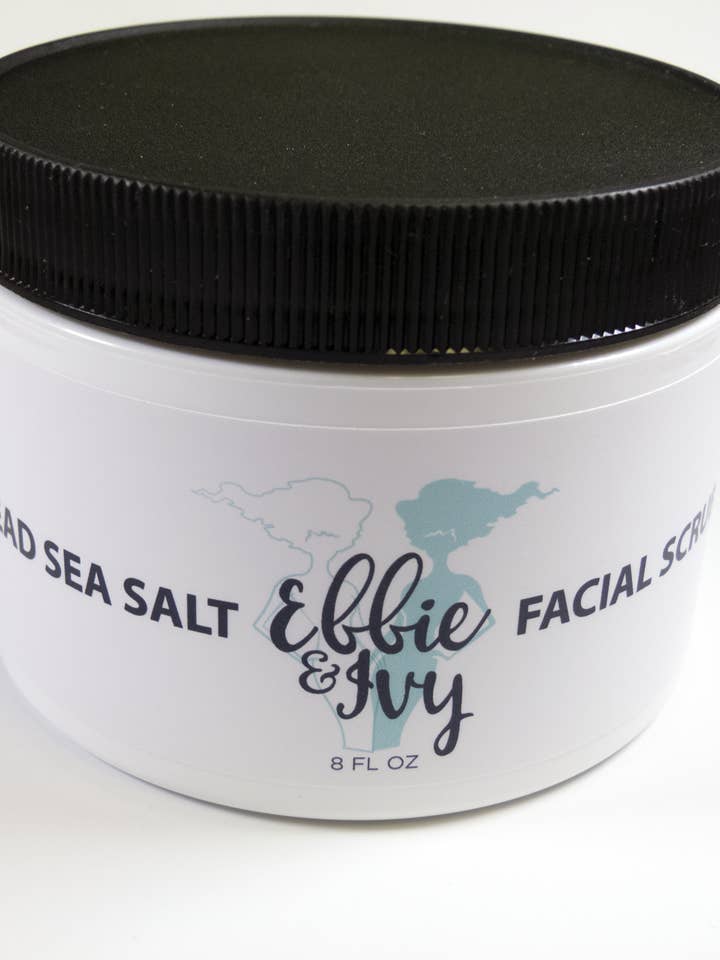 Exfoliant visage et corps au sel de la mer Morte Ebbie & Ivy pour la vente par Keratresse
