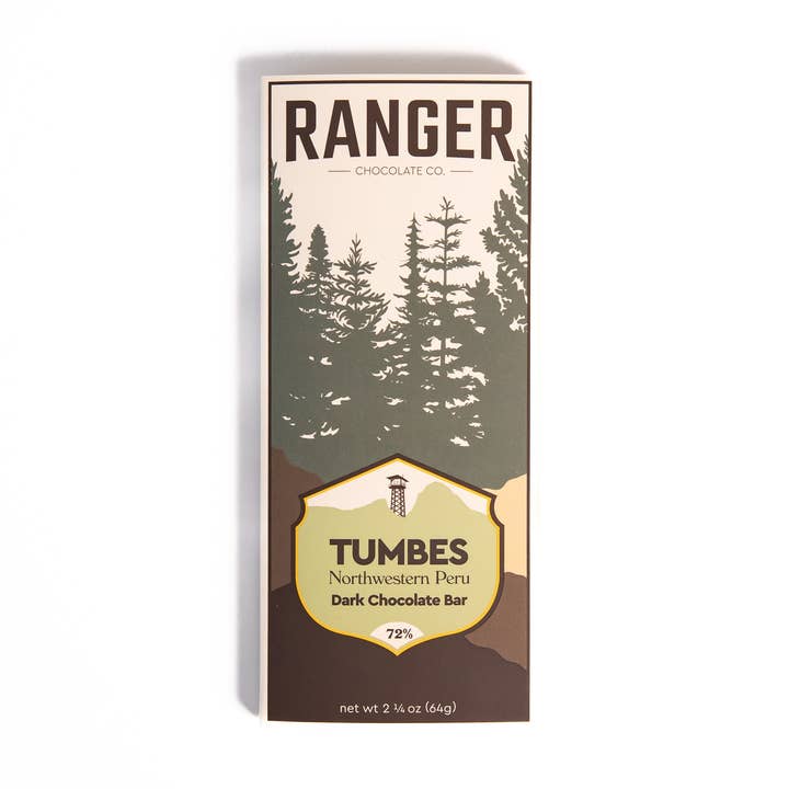 Tumbes, Northwestern Peru, 72% Dark Chocolate Bar for wholesale by Ranger Chocolate Co.