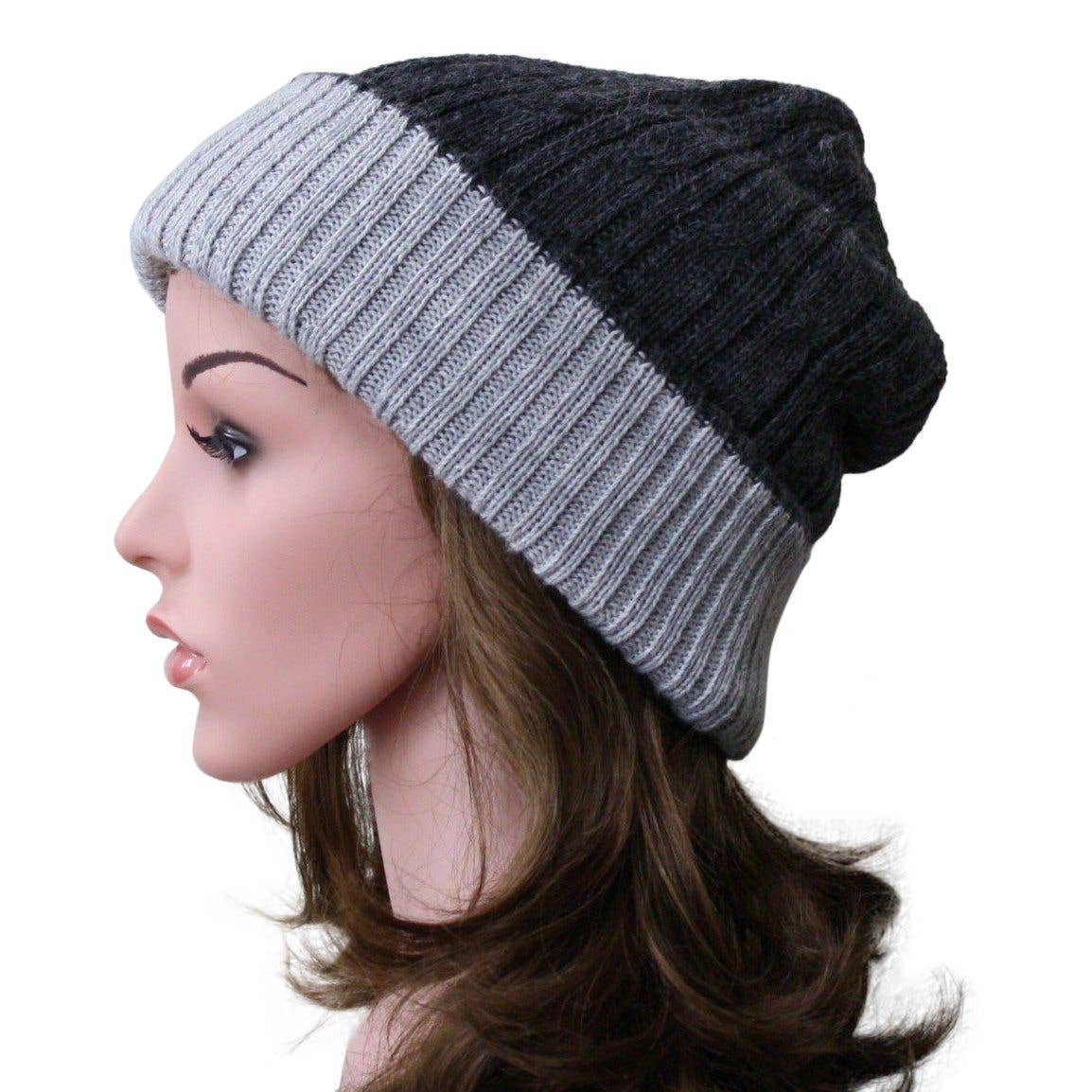 Choice Alpaca Products – wholesale Beanie – Women's – Reversible Cabled 100% Alpaca Knit Hat4