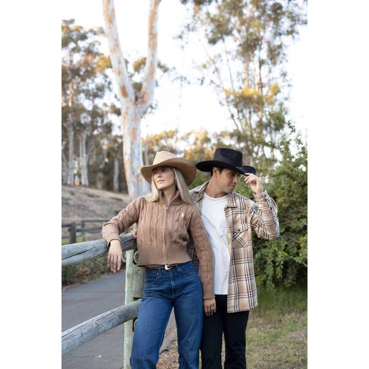 American Hat Makers - Wholesale Cowboy Hat - Unisex - Cowboy Suede Hat - Style Ace High9