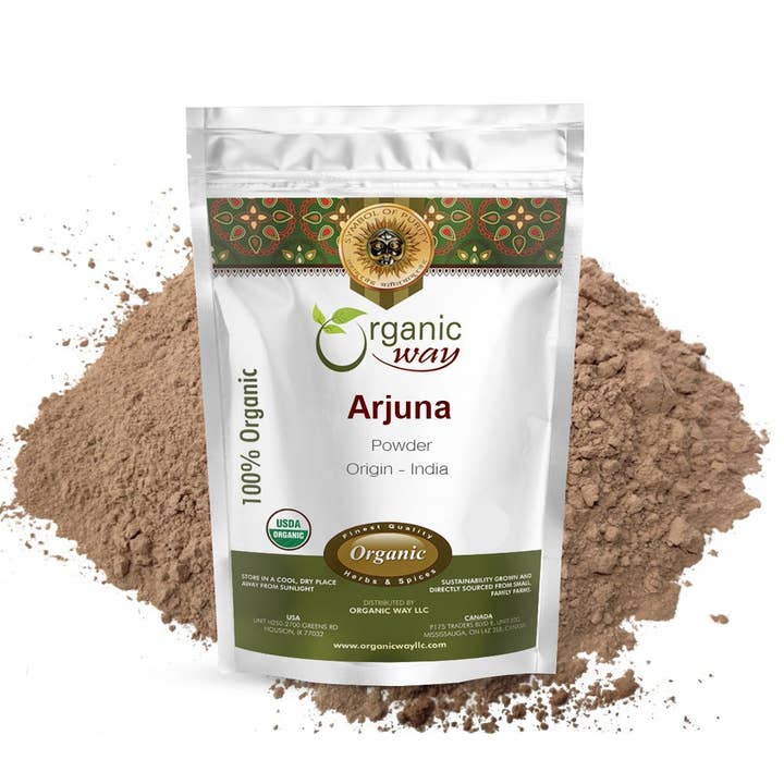 Organic Way LLC - Venta al por mayor Proteínas y superalimentos en polvo - Polvo de corteza de arjuna orgánica, certificado por el USDA | Origen: India