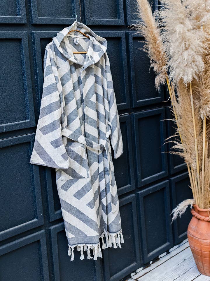 Kikoya - Wholesale Badjas - Uniseks - Kikoya lichtgewicht badjas met capuchon van Turks katoen, Raised Terry13