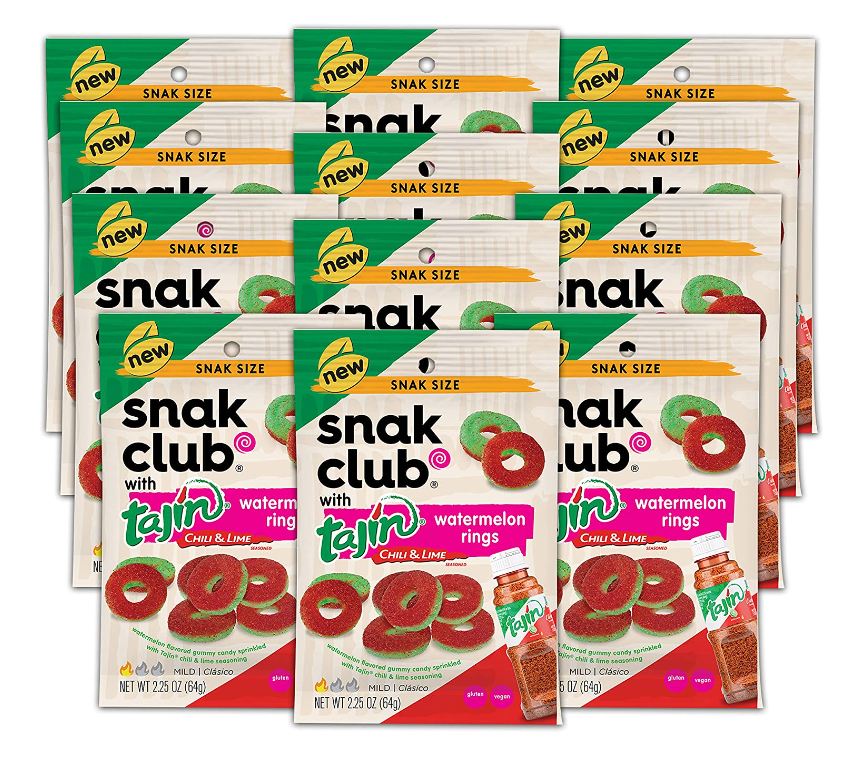 iSweet.ca - Wholesale Gummy - Snak Club Tajin Watermelon Rings 2.25 oz X 120