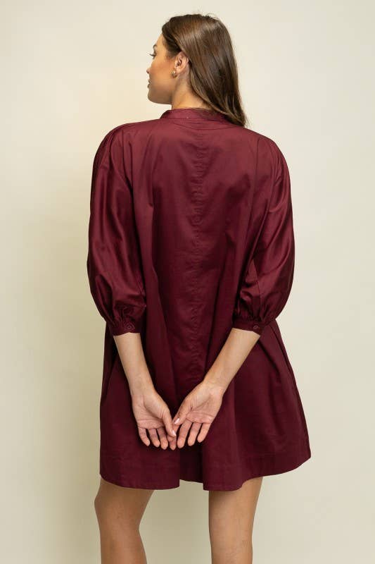 Heyson - Wholesale Dress - Women's - JOD1176 Pintuck Detail A-Line Mini Dress5