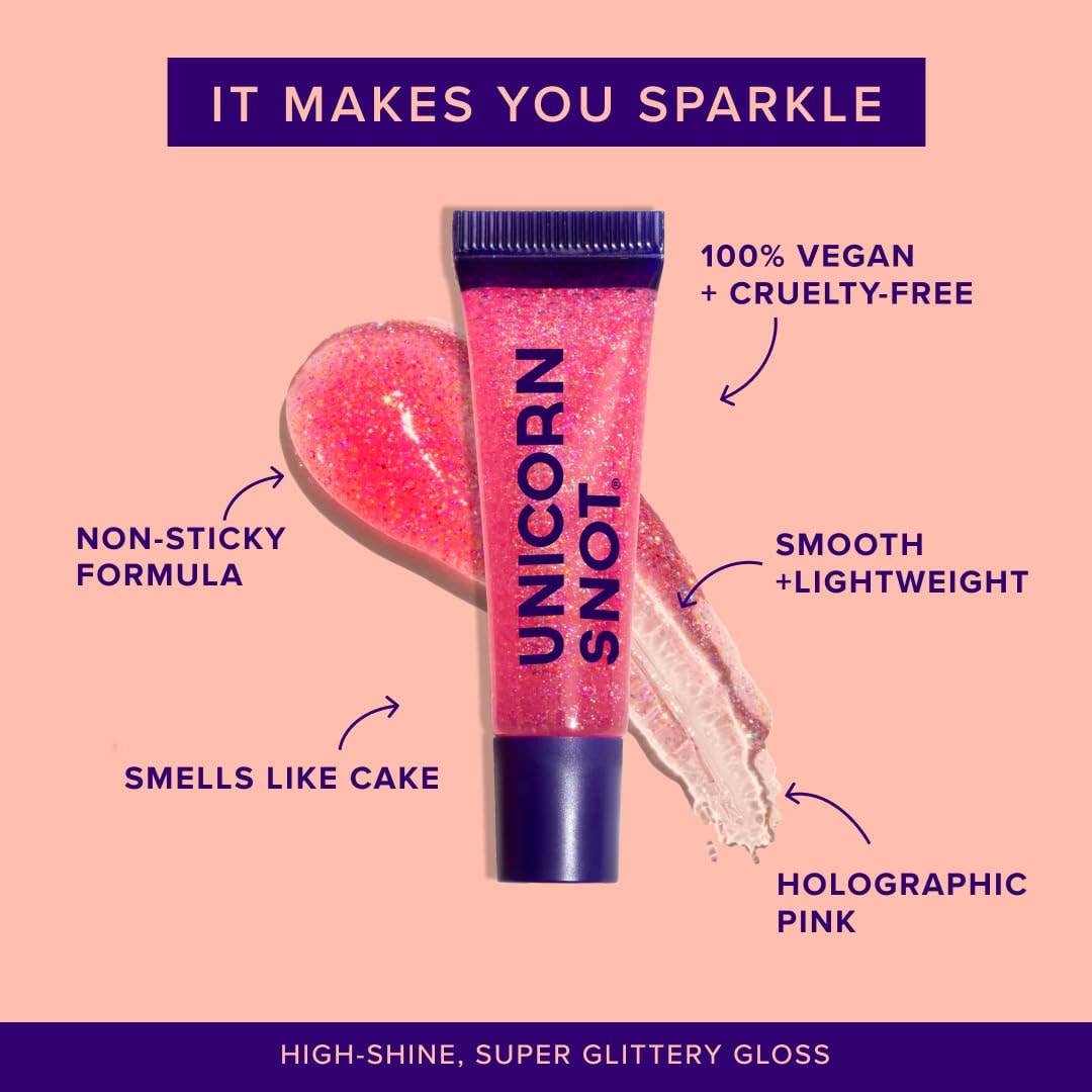 Unicorn Snot | Glitter Beauty – wholesale Lip-gloss – Glitter Boss | Flamingo | Glitter Lip Gloss | Holographic3