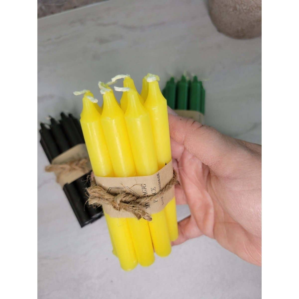 My Magic Place Shop - Wholesale Tapered Candle/Candlestick - Set of 10 Candles 5" chime unscented spell candles pack9