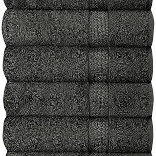 J&V TEXTILES - Wholesale Towel set - Set of 6 Hotel & Spa 100% Cotton Bath Towels 27x52 inch2