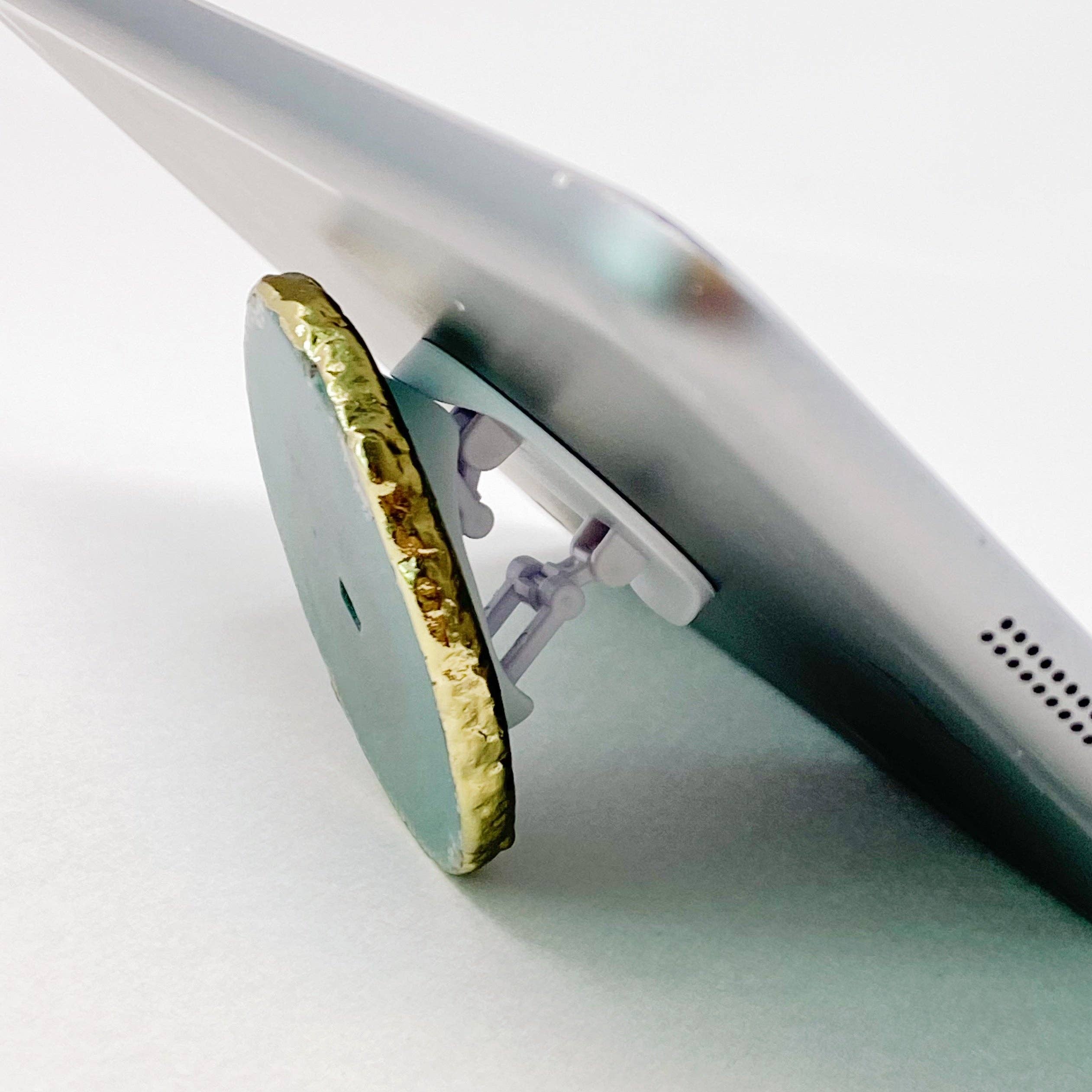 Ellison+Young - Wholesale Phone Grip - Golden Edge Natural Stone Phone Grip12