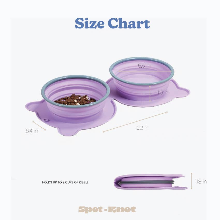 Spot N Knot - Wholesale Pet Bowl - Cat/Dog - Travel Collapsible Bowl  | Slow feeder for Dog and Cat6