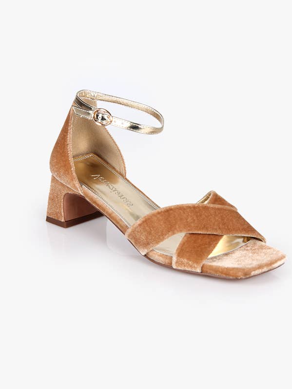 Gina Apricot Velvet for wholesale by Venezianas Scarpe Originali