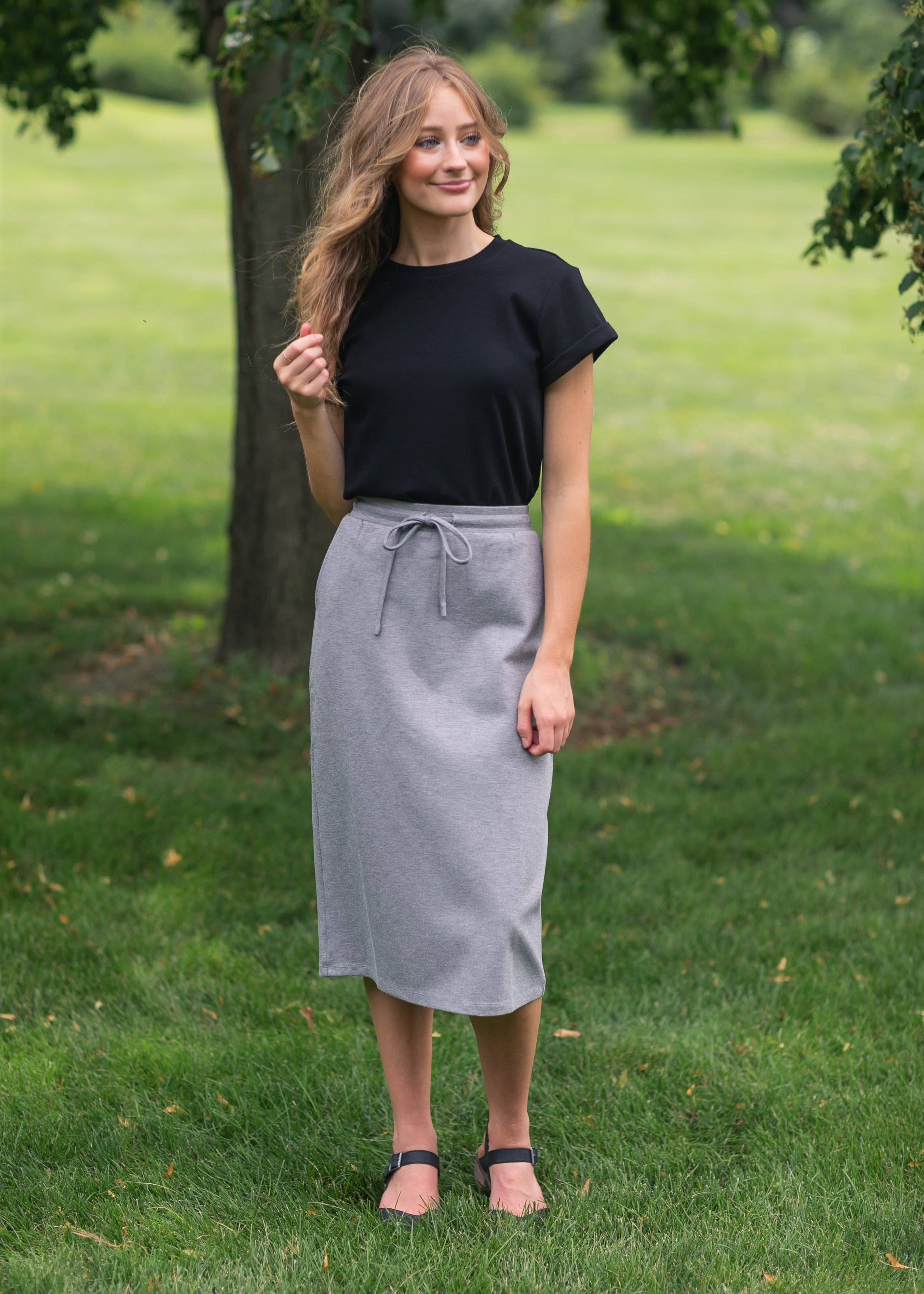 Inherit Clothing Company - Wholesale Rok - Dames - Jordan Knit midi-rok22
