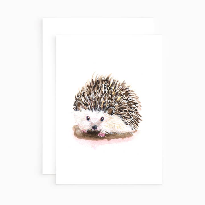 Hedgehog - Greeting Card - Notecard for wholesale by Teresa Sheeley Studios