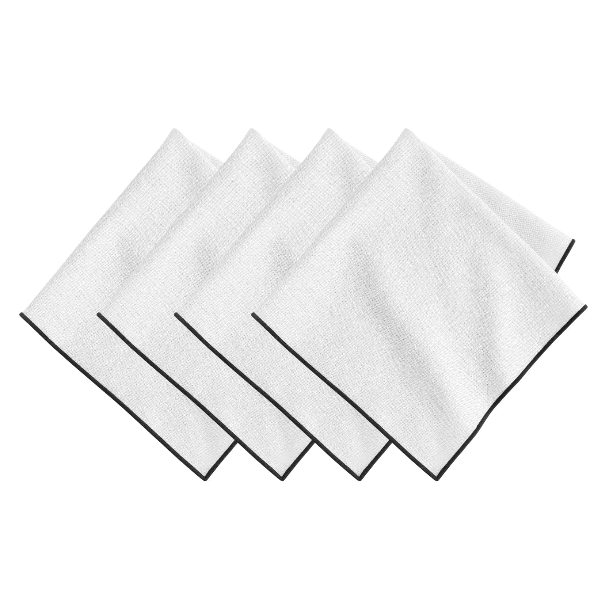 Threadmade Home - Wholesale Dinner & Cloth Napkin - Villeroy and Boch Manufacture Rock Merrow Stitch Cotton Napkin, Set of 45