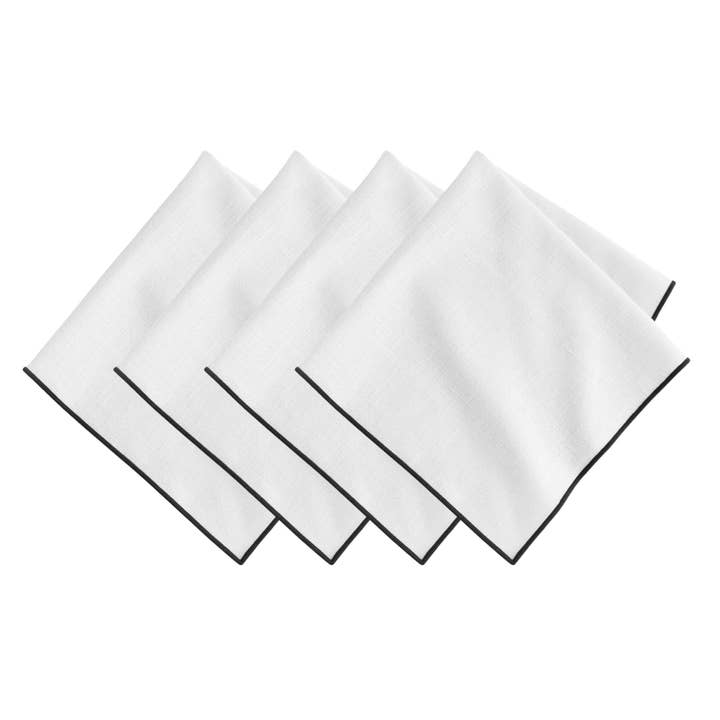 Threadmade Home - Wholesale Dinner & Cloth Napkin - Villeroy and Boch Manufacture Rock Merrow Stitch Cotton Napkin, Set of 45