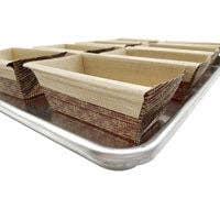 Kitchen Supply Wholesale - Wholesale Baking Dish - Mini Loaf Paper Baking Pan 50-Pack, 4 x 2 x 2 Inches5