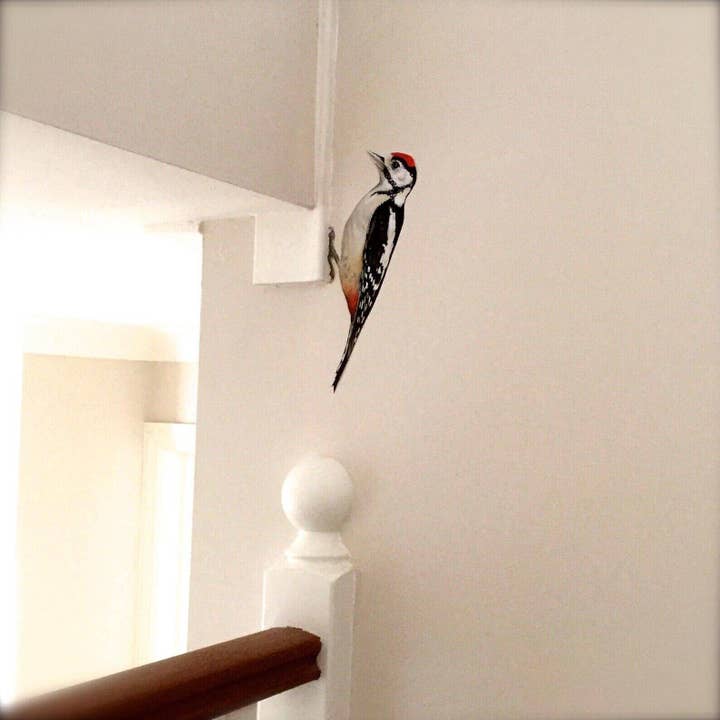 Wonderwallsboutique – wholesale Wall decal/stickers – Whimsical Woodpecker Wall Sticker with Peel and Stick Tech2