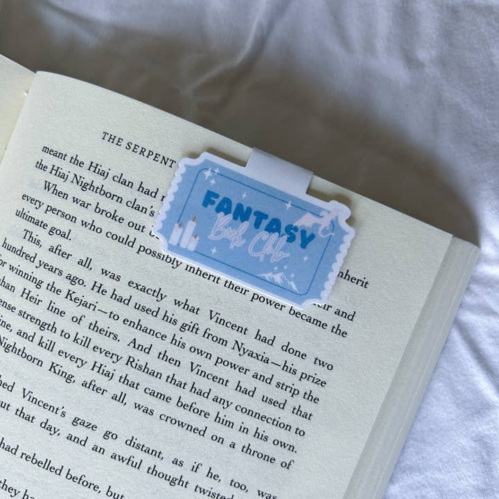 Fantasy Book Club Magnetic Bookmark for wholesale by Heart & Spine Books