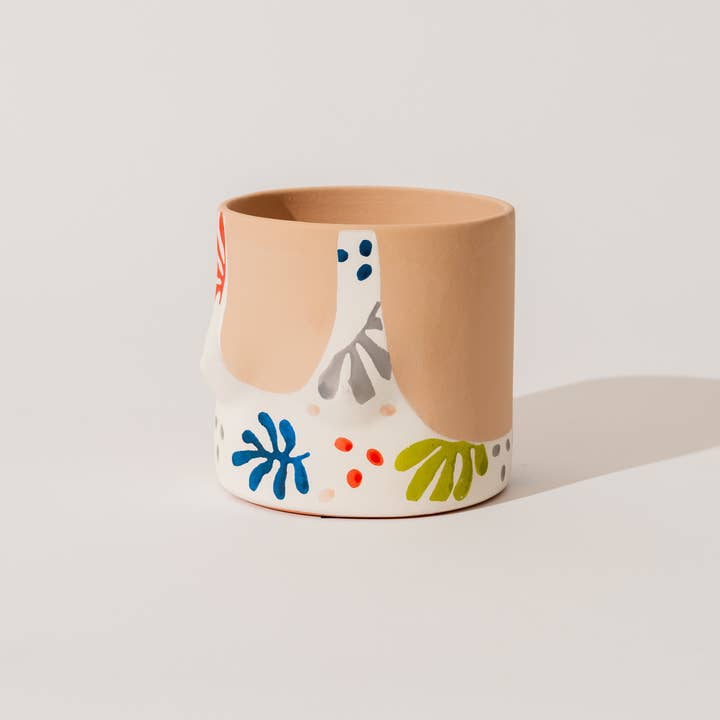 GROUPPARTNER - Wholesale Plantenpot - Cutouts licht - slipcast bloempot1