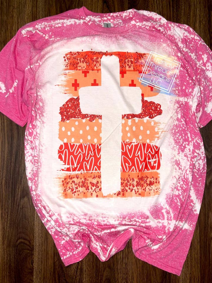 Cross skjorte | valentines shirt for engroshandel hos Trendy Threads Designs LLC