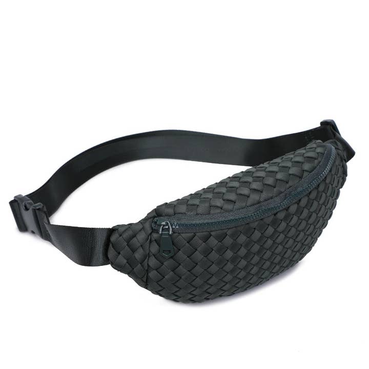 Sol and Selene - Vente Sac ceinture – femme - Sac banane tissé en néoprène Aim High92