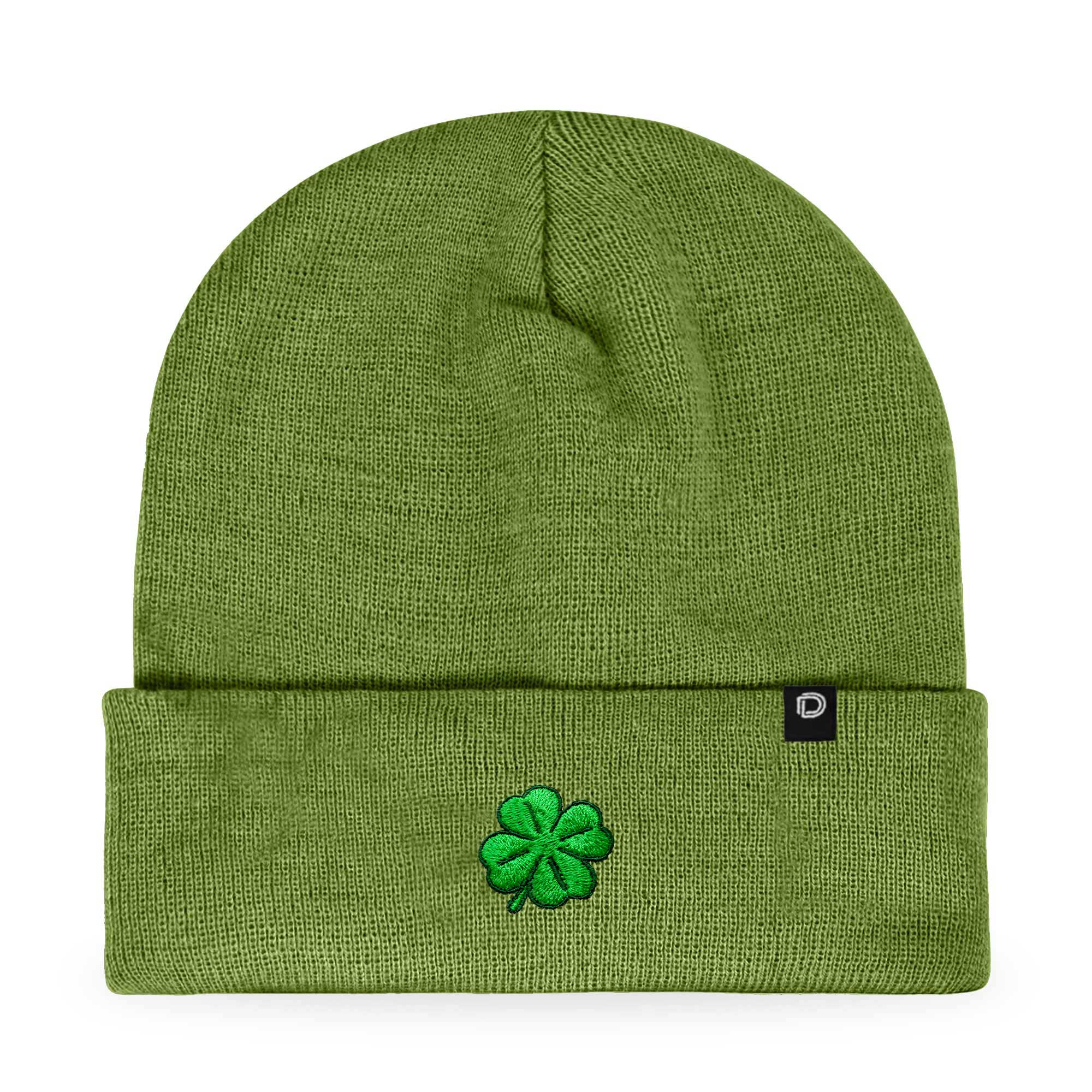 Dalix - Wholesale Beanie - Women's - Dalix Embroidered Clover Beanie Cap Cuffed Knit Hat Women52