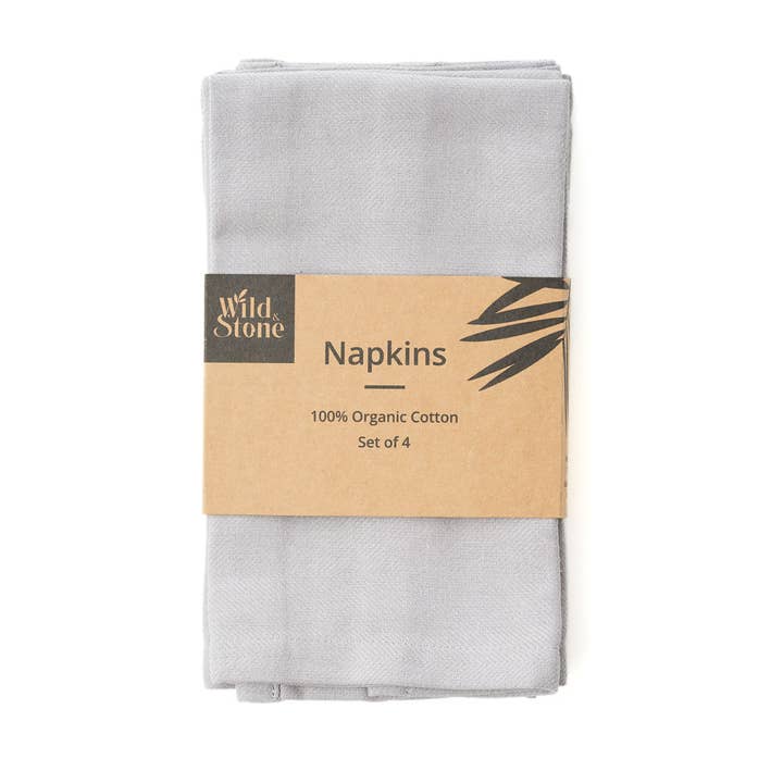 Wild and Stone - Wholesale Dinner & Cloth Napkin - Organic Cotton Napkins - Set of 4