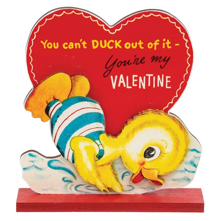 You Can't Duck Out of It Vintage Duck on Base for wholesale by The Hearthside Collection