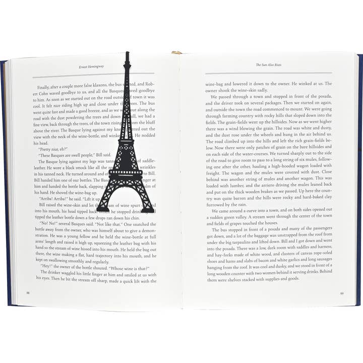Peter Pauper Press - Wholesale Bookmark - Eiffel Tower Metal 'Hanging' Bookmark1