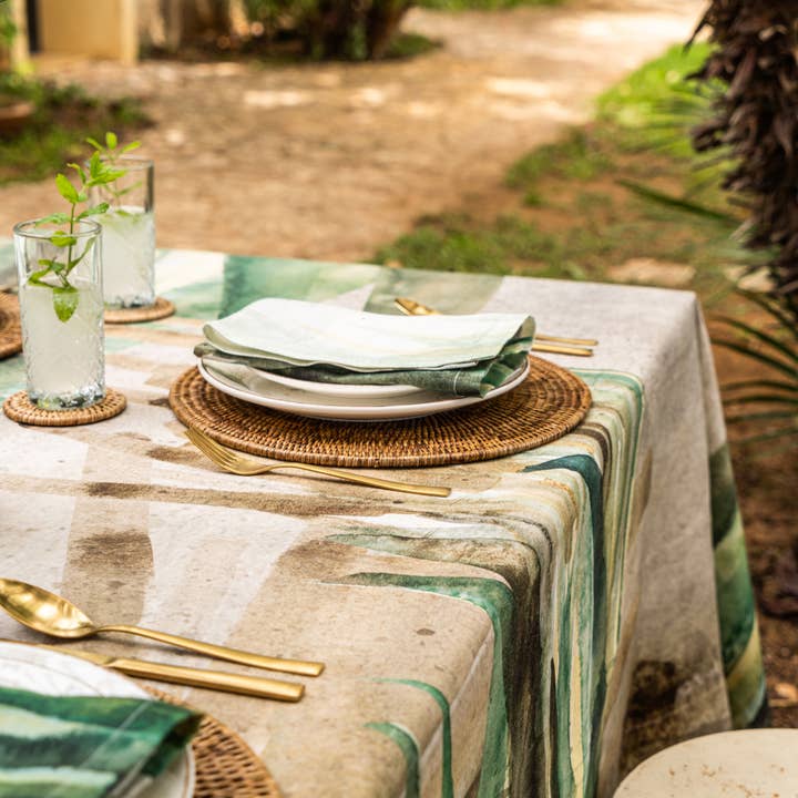 The Napking – wholesale Tablecloth – “Bamboo” Tablecloths - 100% made in Italy