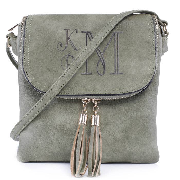 MiMi Wholesale - Wholesale Crossbody Bag - Women's - DJ96152 BJ6152 Monogrammable Flap-over Two Compartment Cross11
