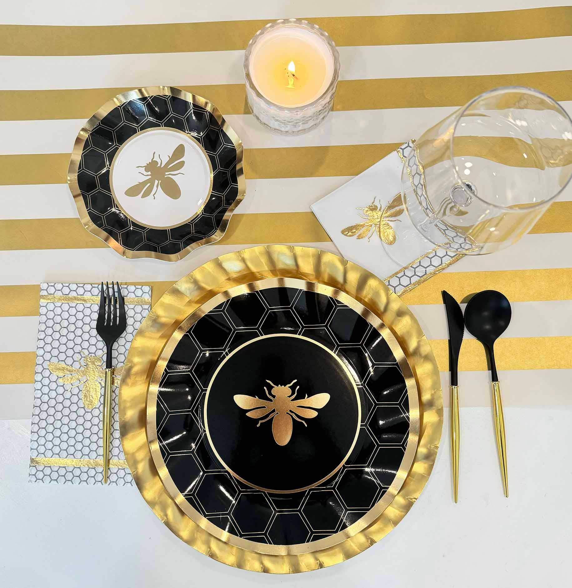 Sophistiplate - Wholesale Charger Plate - Satin Gold Wavy Paper Charger/8pk2