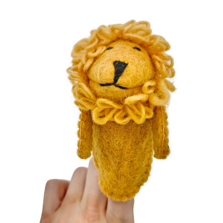 Sparkle Being – Fantoche de dedo - Crianças e bebés por atacado – Conjunto de Dedoches de Feltro com Suporte - Tema Zoológico3