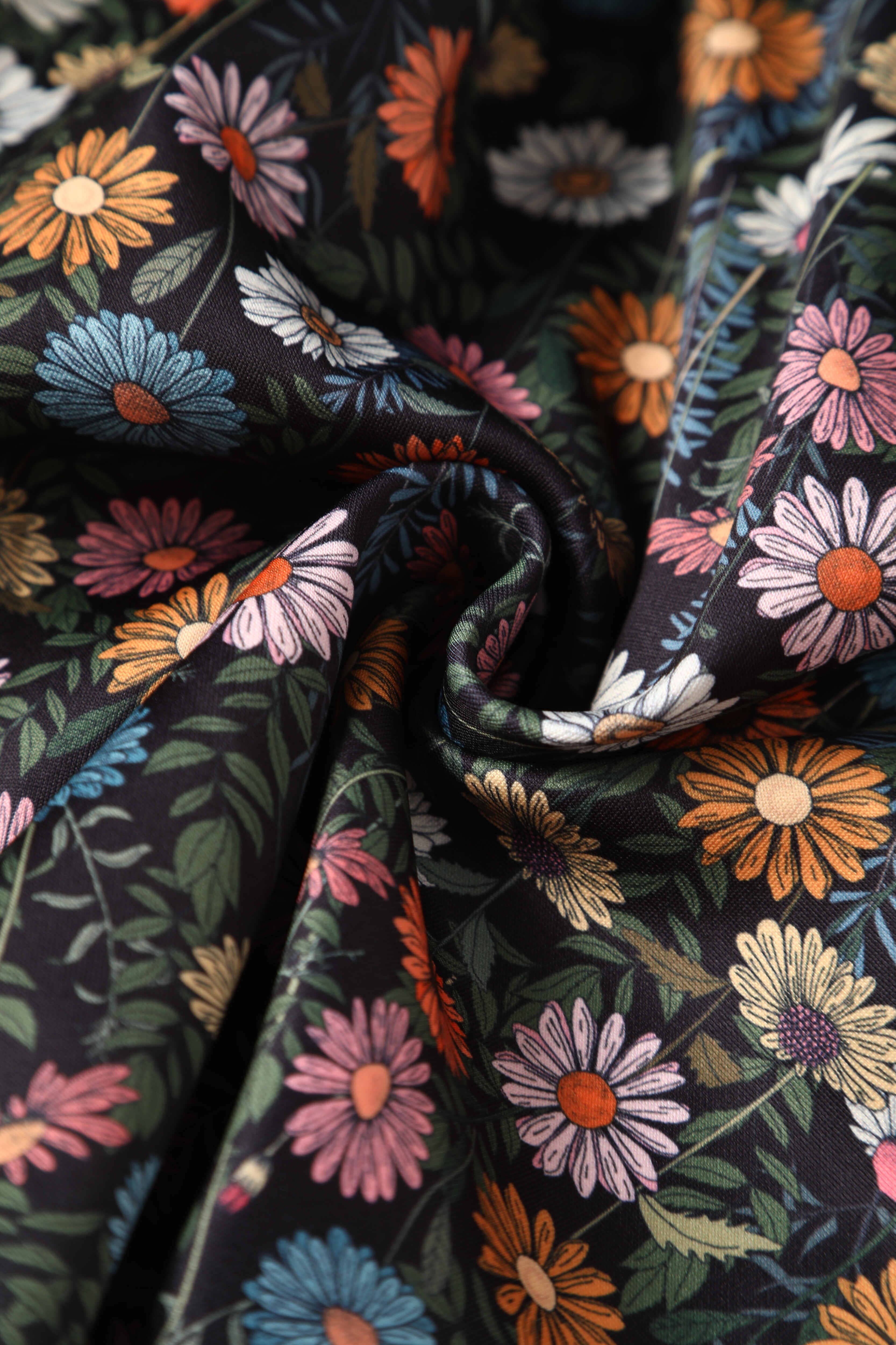 Dolly & Dotty – wholesale Dress – Women's – Lily Black Wildflower Off-Shoulder Dress7