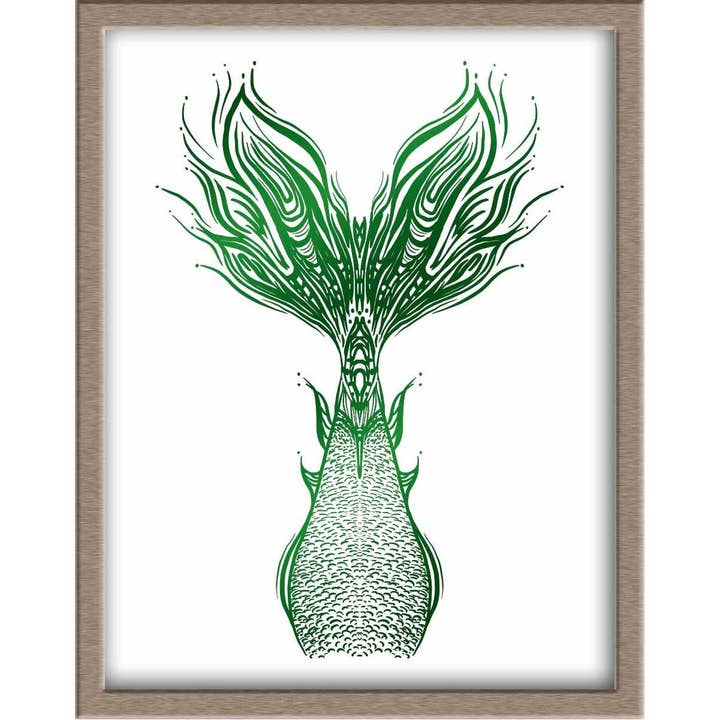 Impression d'art « Queue de sirène 1 » avec dorure pour la vente par JoyousJoyfulJoyness