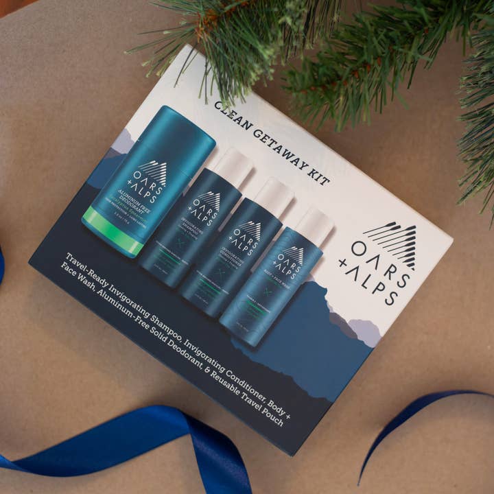 Oars + Alps - Wholesale Bath & Body Set - Clean Getaway Kit Men's Travel Essentials Gift Set1
